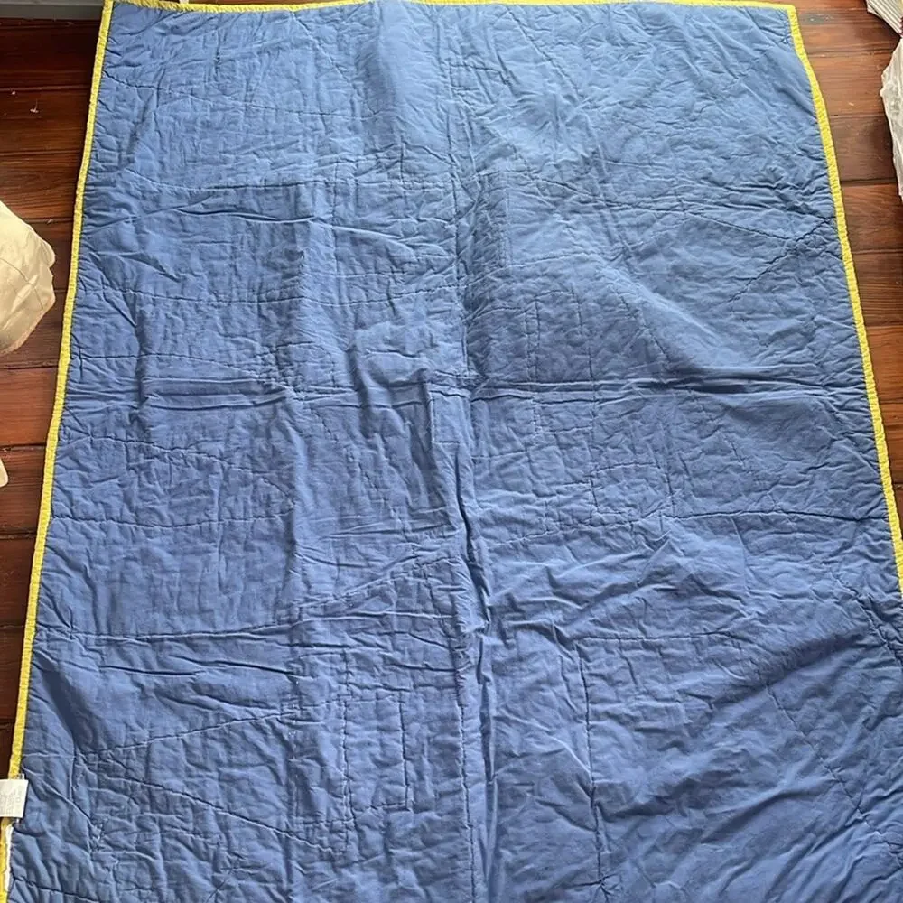 Crate & Kids Crate & Barrel city roads cars applique crib kids quilt blanket
